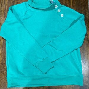 J. Crew Green Button-Up Top